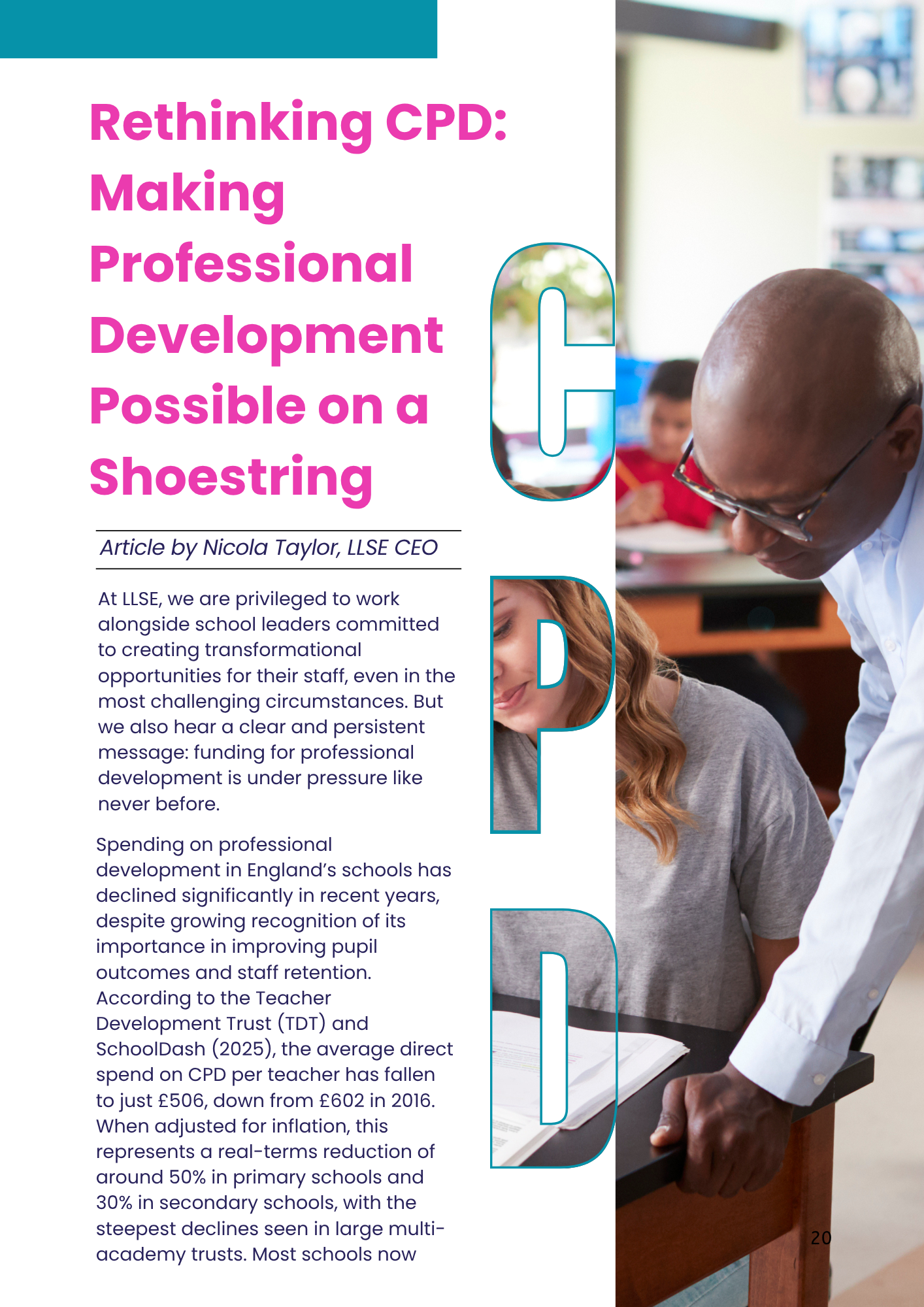 Rethinking CPD Making Professional Development Possible on a Shoestring - Article